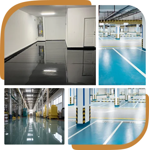 Durable epoxy flooring installed in industrial areas