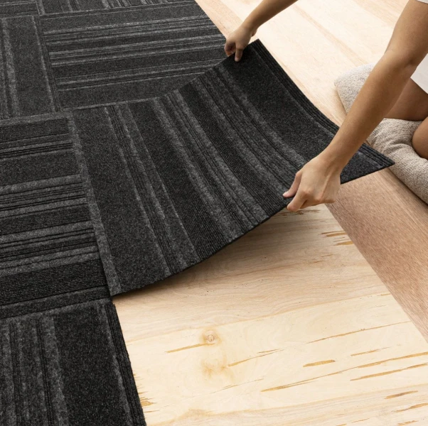 Installing Carpet in Office