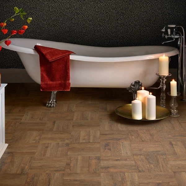 LVT Flooring installed in Bathroom