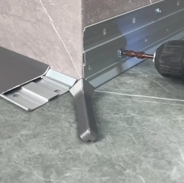 Stainless Steel Skirting Installation