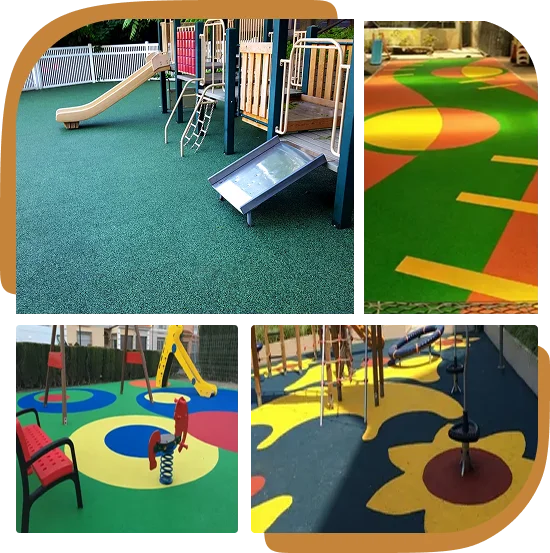 tpv flooring installed in various play areas